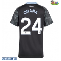 Aston Villa Amadou Onana #24 Bortedrakt Dame 2025-26 Kortermet